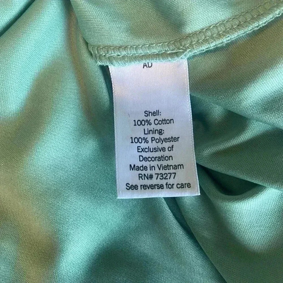 LC Lauren Conrad Green Smocked Ruffle Sleeve Midi Dress Size M Medium Teal Party - Picture 13 of 15